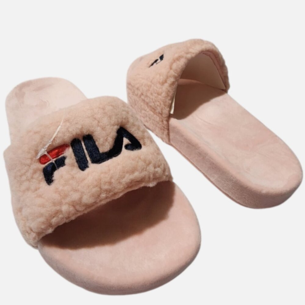 Fila Fuzzy Drifter Women's Slide Sandals Pink Size‎ 7